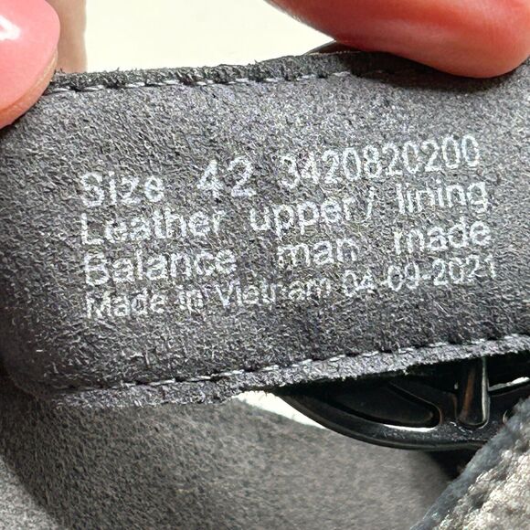 Dansko Leather Susie Wedge Sandals Buckle Black Women EU 42/11.5 Tried on - Picture 7 of 10